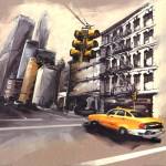 New York - Feu Rouge by Sandrine Blondel