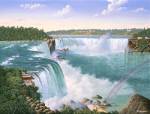 Niagara Falls In 1860 by Eduardo Camoes