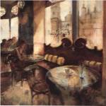 Noemi Martin - El Real Cafe Size 27.5x28 by Noemi Martin