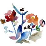Nouveau Boheme No. 1 - Japanese Garden Series by Kiana Mosley
