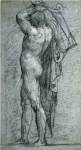 Nude Man Carrying a Rudder on His Shoulder by Titian