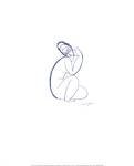 Nude Seated on Left Leg by Amadeo Modigliani