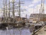 NYC, Pier 28 c.1876 by Stanton Manolakas