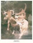 Nymphs and Satyr by William Adolphe Bouguereau