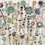 Ocean Garden I Square by Candra Boggs
