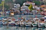 Old Harbor and boats in reflection Antalya, Turkey by Darrell Gulin / Danita Delimont