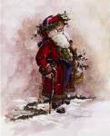 Olde World Santa by Peggy Abrams