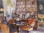 Olsufiev - Salon de Lecture Size 23x32 by Olsufiev