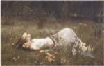 Ophelia, 1st exhibited 1889 by John William Waterhouse