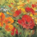 Oriental Poppy Field I by Carol Rowan