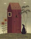 Outhouse with Dog 8x10 by Warren Kimble