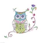 Owl Branch by Green Girl Canvas