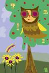 Owl In Tree by Nathaniel Mather