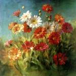Painted Daises by Danhui Nai