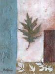 Painterly Leaf Collage I by W Green-Aldridge