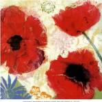 Painterly Poppies I - mini by Meringue