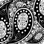 Paisley Party B/W by Mindy Sommers