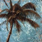 Palm on tourquoise I by Patricia Pinto