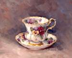 Pansy Teacup by Barbara Mock