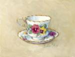 Pansy Teacup by Barbara Mock