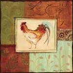 Patchwork Rooster II by Jennifer Sosik