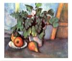 Paul Cezanne - Flowers and Pears Size 24x20 by Paul Cezanne