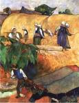Paul Gauguin - Harvest Scene Size 18x24 by Paul Gauguin