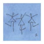 Peace - Blue Dancers by Joyce McAndrews