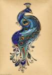 Peacock by Green Girl Canvas