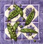 Peas Tile by Abby White