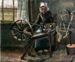 Peasant Woman Winding Bobbins by Vincent van Gogh