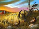 Pheasants I by Leo Stans