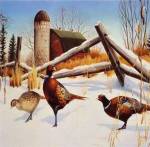 Pheasants II by Leo Stans