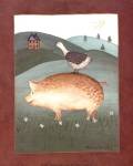 Pig with Goose by Valorie Evers Wenk