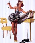 Pin-Up Girl with Inkstains by Joyce Ballantyne