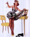 Pin-Up Girl with Inkstains by Joyce Ballantyne
