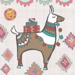 Playful Llamas I by Farida Zaman