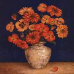 Poppies And Indigo II - Mini by Pamela Gladding