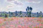 Poppy Field, 1887 by Claude Monet