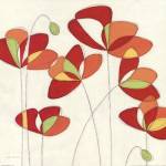 Poppy Field Square II by Sarah Faulkner