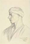 Portrait of an Egyptian Fellah by Jean-Leon Gerome