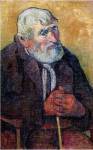 Portrait of an Old Man with a Stick, 1889-90 by Paul Gauguin