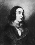 Portrait of George Sand, 1838 by Eugene Delacroix