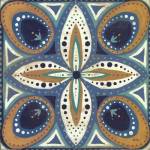 Proud as a Peacock Tile II by Veronique Charron