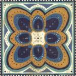 Proud as a Peacock Tile III by Veronique Charron