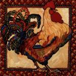 Provincial Rooster Red by Suzanne Etienne