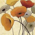 Pumpkin Poppies III by Shirley Novak