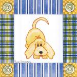 Pup Prints III by Tania Schuppert