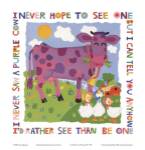 Purple Cow by Cheryl Piperberg