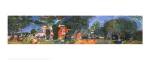 Raoul Dufy - Paddock At Deauville Size 26x11 by Raoul Dufy
